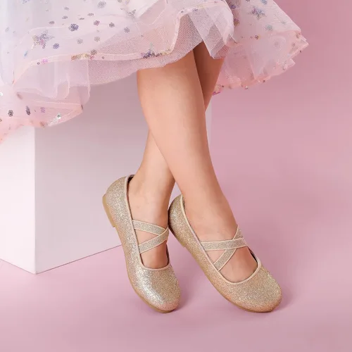 Vista 2 de DREAM PAIRS Zapatos de vestir tipo bailarina, de piso, para niñas Mary Jane