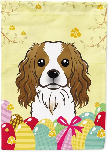 Vista 55 de Caroline's Treasures BB1920CHF - Bandera de caza de huevos de Pascua con diseño de bulldog francés, para casa, gran porche, para colgar en la pared
