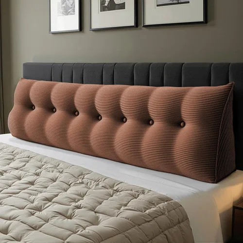 Vista 12 de WOWMAX - Almohada triangular para lectura; almohada grande para cabecera y respaldo; almohada en forma de cuña para soporte y posicionamiento