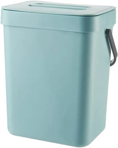 Vista 11 de Contenedor pequeño de compostaje de cocina de 3 litros, contenedor para encimera del hogar con tapa para compostador de basura (A)