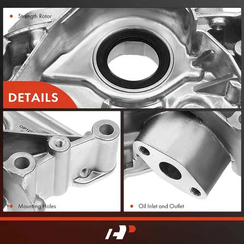 Vista 5 de A-Premium Bomba de aceite de volumen estándar con junta compatible con Dodge Ram 50 1990-1991, Raider 1989 y Mitsubishi Mighty Max 1990-1994