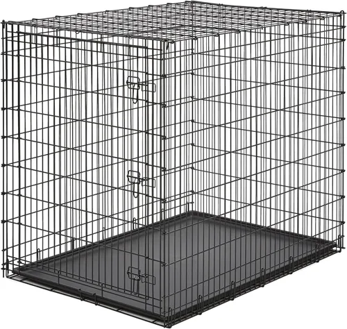 Vista 3 de Solutions by Midwest - Jaula de una sola puerta de 54 pulgadas Negro - Puerta única