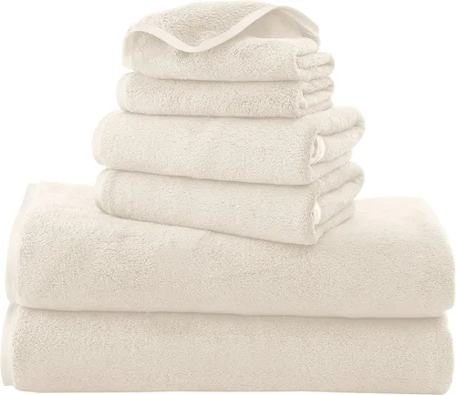 Vista 22 de TENSTARS Toallas de baño de seda con dobladillo para liquidación de baño - 27 x 55 pulgadas - Ligeras, delgadas, de secado rápido - Toalla
