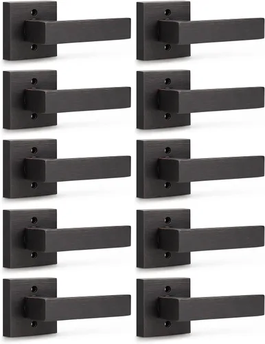 Vista 146 de KNOBWELL - Juego de cerradura con 1 picaporte resistente para puertas de una cara, ideal para puertas interiores reversibles, 0.93 libras