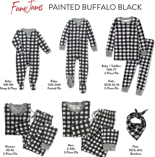 Vista 3 de HonestBaby - Pijama familiar navideña de algodón orgánico