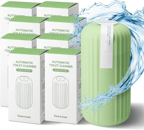 Vista 34 de Fresh & Fresh Limpiadores automáticos para inodoros (verde bosque) – 1 botella (hasta 2500 descargas/botella), limpiador de inodoro comercial