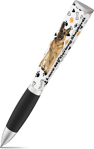 Vista 14 de Bolígrafo I Love My Dog (1 bolígrafo, 3 caras) bolígrafos lindos de cumpleaños para perros, bolígrafos divertidos, regalos para mujeres y perros