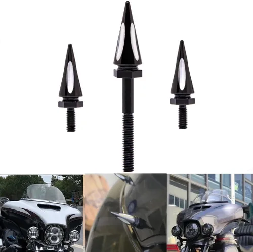 Vista 6 de Conjunto de tornillos y clavos para carenado de parabrisas compatible con Harley Touring Ultra Limited Electra Glide Street Glide FLHX 1996-2013