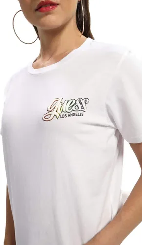 Vista 3 de GUESS Camiseta de manga corta Rainbow Cherry Easy para mujer