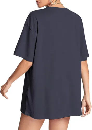 Vista 2 de Avanova Camiseta holgada de manga corta con estampado gráfico de sol para mujer