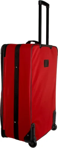 Vista 2 de Rockland juego de 4 piezas de valijas con ruedas y bolsas para viaje, Rojo), F32-RED