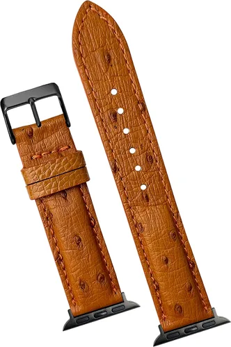 Vista 7 de AIIigator - Correa de reloj hecha a mano de cuero compatible con Apple Watch Ultra de 1.929 in 1.772 in 1.732 in 1.654 in 1.614 in 1.575 in 1.496 in