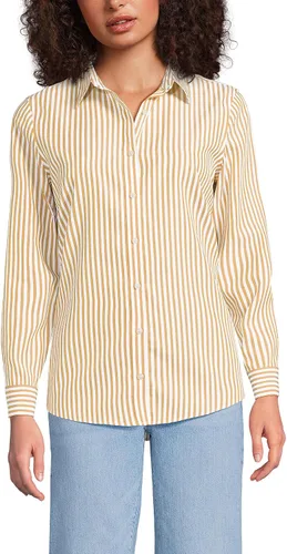 Vista 20 de Lands' End - Camisa de manga larga de cordón Pinwale para mujer