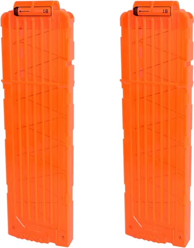 Vista 8 de Paquete de 2 cargadores de clip de recarga rápida de 18 dardos para Nerf N-Strike Elite Series (negro)