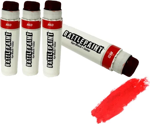 Vista 31 de EyeBlack BattlePaint - Grasa negra para debajo de los ojos de colores brillantes para atletas profesionales y súper fanáticos, béisbol, softbol