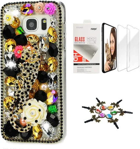 Vista 5 de Bling Case SSSGCDwSPSeries-24 - Funda con diseño 3D hecho a mano, 100 + cristales