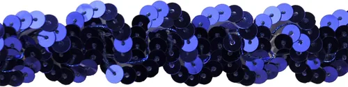 Vista 2 de Belagio Enterprises Sequin Trim de poliéster no elástico de 1 pulgada (rollo de 10 yardas) BQ301-02 Negro