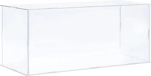 Vista 20 de MECCANIXITY Vitrina de acrílico Caja de plástico transparente montar escaparate a prueba de polvo 14x6.3x4.1 pulgadas para artículos coleccionables