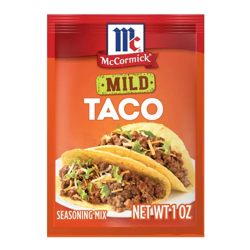Vista 16 de McCormick Classic Taco Seasoning Mix Packet, suave, 1 onza (paquete de 24)