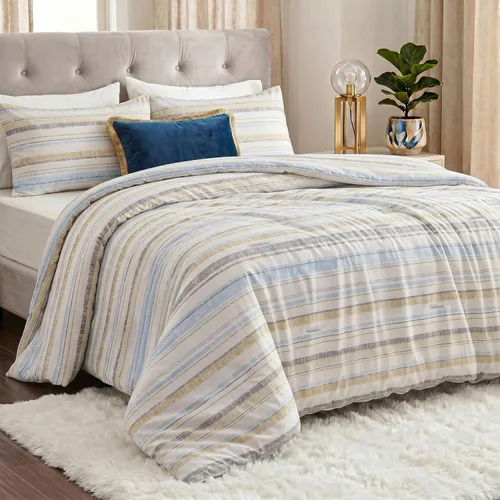 Vista 19 de Utopia Bedding - Juego de edredón individual de 2 piezas con estampado de flechas blancas de tamaño individual, juego de ropa de cama suave