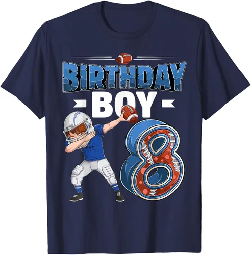 Vista 67 de Dabbing Boy - Camiseta de 8 años de fútbol americano americano, Negro, S
