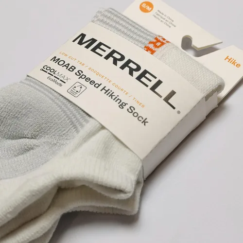 Vista 4 de Merrell Calcetines ligeros para senderismo Moab Speed de corte bajo, unisex sostenibles Coolmax Ecomade