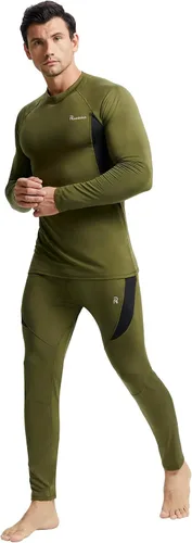 Vista 8 de romision 2 Pack Thermal Underwear for Men Long Johns Fleece Lined Hunting Gear Bottom Top Set Base Layer Cold Weather XS-4XL