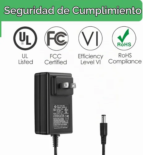 Vista 2 de Adaptador de fuente de alimentación de 18 V 1 A CA, adaptador de 18 voltios y 1 amperio, enchufe de 0.217 in x 0.083 in compatible con 18 voltios