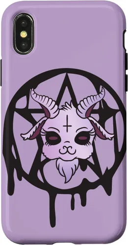 Vista 5 de Anime Aesthetic Baphomet Pentagram Pastel Goth Case for iPhone 17