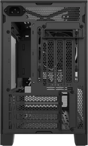 Vista 34 de MONTECH Funda para PC Micro ATX de 22.7 L, chasis modular de malla de alto flujo de aire para construcciones de aire, líquidos o SFF, soporte de TEN