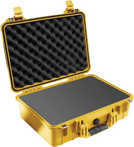Vista 2 de Pelican 1500 - Estuche rígido hermético con inserto de espuma, color amarillo