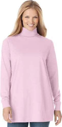 Vista 16 de Camisa algodón, cuello de tortuga, talla grande, Perfecta, para mujer. Banana