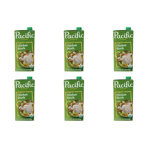 Vista 12 de Pacific Foods - Caldo de pollo orgánico sin sal, caja de 32 onzas (paquete de 12)