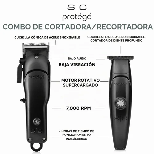 Vista 2 de Stylecraft Protégé - Colección de cortadora y recortadora de pelo inalámbrica