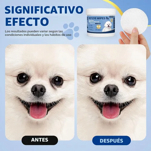Vista 3 de Toallitas limpiadoras hipoalergénicas para mascotas para perros