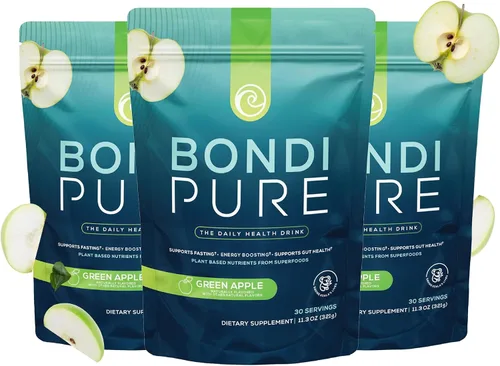 Vista 12 de Bondi Pure - Bebida diaria de salud y desintoxicación - Promueve la salud intestinal y el apoyo energético durante una limpieza o ayuno intermitente