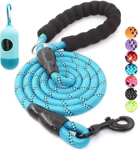 Vista 42 de BAAPET - Correa para perro de 2, 4, 5, 6 pies con mango acolchado cómodo y hilos altamente reflectantes para perros pequeños, medianos y grandes