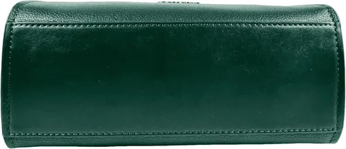 Vista 4 de Michael Kors Hamilton Kay Lock - Bolso cruzado de cuero pequeño, color verde joya, Verde