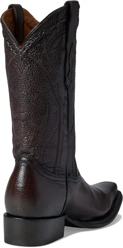 Vista 5 de Cuadra Botas vaqueras para hombre en cuero genuino de ciervo marrón