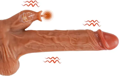 Vista 3 de Realistic 5-in-1 Thrusting Dildo Vibrator with Remote Control Q67124