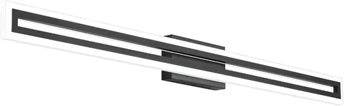 Vista 40 de SOLFART Luces de tocador de baño sobre espejo 14W 60 cm Luz de baño moderna negra 6000K ND