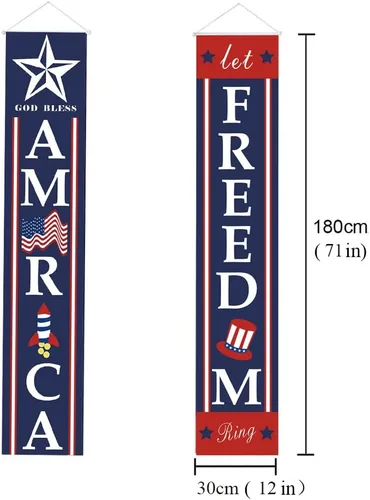 Vista 2 de Decoraciones patrióticas para el 4 de julio, decoración patriótica para el Día de los Caídos para el Día del Trabajo de los Veteranos