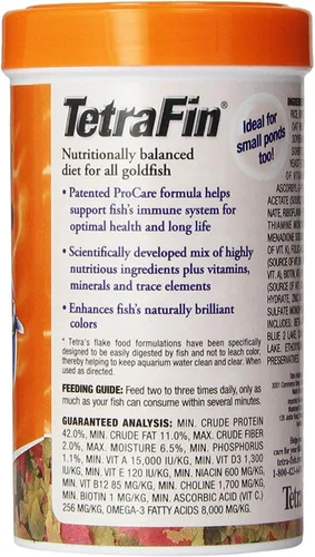 Vista 2 de Tetra TetraFin Goldfish Flakes Alimento con ProCare, 4.4 oz