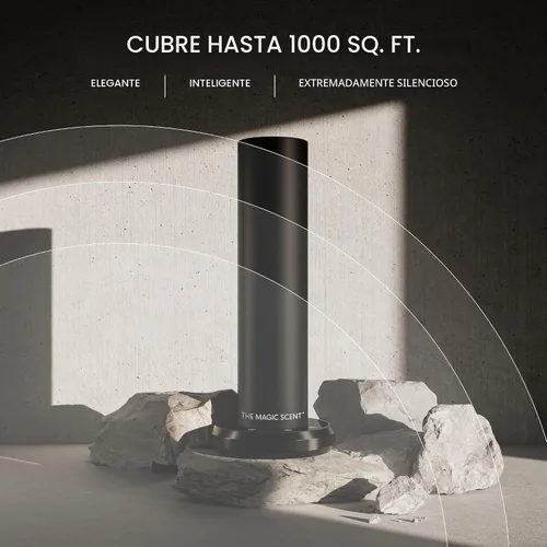 Vista 7 de The Magic Scent Difusor de Torre Bluetooth para Hogar y Oficina - Inteligente Ultra-Silencioso para Hogar y Hotel - Difusor Programable de Aire Frío