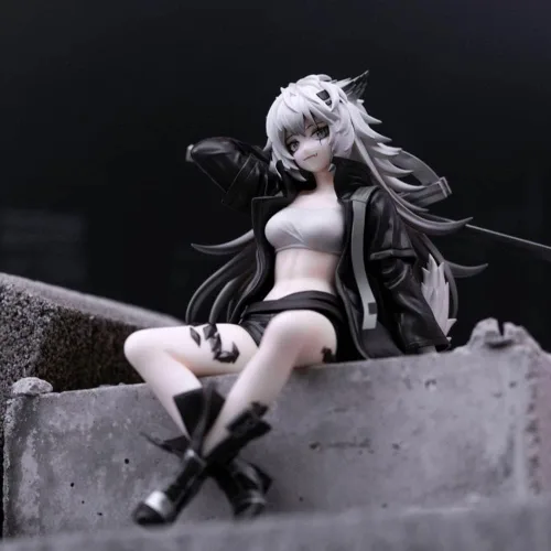 Vista 5 de QAHEART Lappland Figura Kaltsit/Angelina Ajimu Figura Modelo de Acción, Estatua de Anime Niña Figurilla Modelo Muñeca Decoración Decorativa 2 Piezas