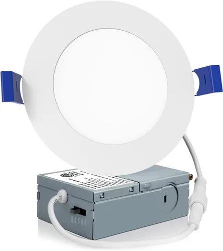 Vista 9 de Meconard - Paquete de 1 iluminación LED empotrable de 6 pulgadas, 3CCT, luz 5000k/4000k/3000k - 3ct blanco