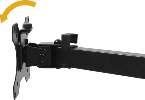 Vista 4 de Emuca - Soporte de monitor dual de 13 a 32 pulgadas para mesa, pc Brazo monitor de hasta 17.6 lbs, altura ajustable, inclinación y giro 360º, MAX