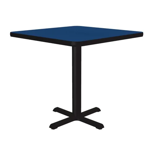 Vista 19 de Correll - Mesa cuadrada de pub de 24 pulgadas, mesa de cóctel de comedor de 29 pulgadas de alto, parte superior laminada de alta presión de granito