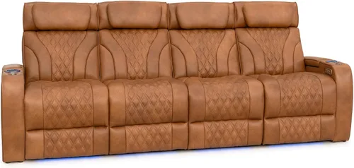 Vista 28 de Seatcraft Luminis LT - Asiento de cine en casa, reclinable, color rojo
