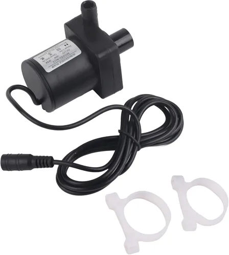 Vista 6 de Mini acuario sumergible, DC 12V 800L/H sin escobillas, silencioso para fuente solar, peces de acuario, estanque, fuente, hidroponía, 16.4 ft